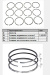 картинка Nissan td27     кольца поршневые  std   скос от магазина IZC