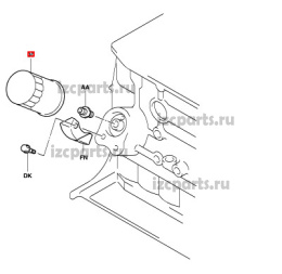 картинка Фильтр масляный №21 от магазина IZC