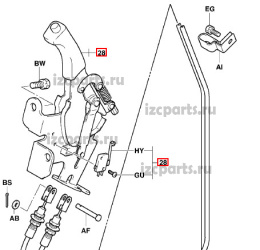 картинка Ручка ручного тормоза #05 Toyota от магазина IZC