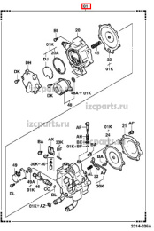 картинка Испаритель газового распределителя Toyota #01 от магазина IZC