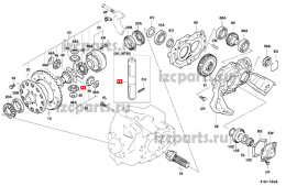 картинка Ось шестерни сателита ведущего моста от магазина IZC