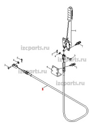 картинка Трос ручника Hyundai a-826  центральный от магазина IZC