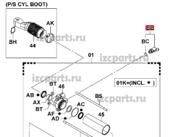 картинка Фитинг для гидроконтура Toyota от магазина IZC