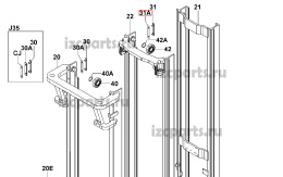 картинка Пластина шайба отбойника мачты Toyota #3 от магазина IZC