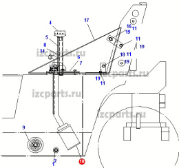 картинка Фильтр гидравлический  №22  Doosan от магазина IZC