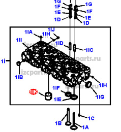 картинка Фор камера головки блока Cummins a2300 от магазина IZC