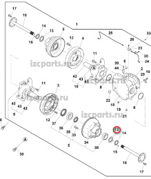 картинка Стопорная шайба ступицы ведущего моста Yale от магазина IZC