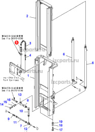 картинка Регулировочный болт крепления цепи kom- 1.5-16/17 от магазина IZC