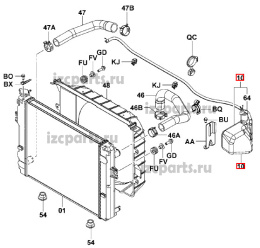 картинка Бачок расширительный #04 Toyota от магазина IZC