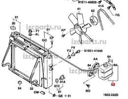 картинка Бачок расширительный #05 Toyota от магазина IZC