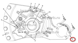 картинка Крышка вкладыша мачты (бугель)  Yale #02 от магазина IZC