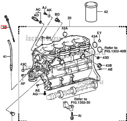 картинка Щуп уровня масла в двигателе Toyota 1dzii от магазина IZC