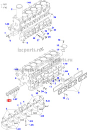 картинка Опорные вкладыши втулки распредвала db58s #02 от магазина IZC