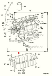 картинка Поддон картера Toyota 2z от магазина IZC