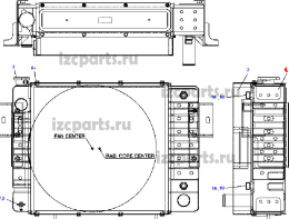 картинка Do-06a радиатор Doosan db58s акпп от магазина IZC