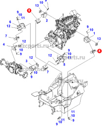 картинка Подушка двигателя  Komatsu #05 от магазина IZC