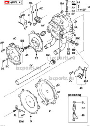 картинка Рем.к-т газового редуктора испарителя Toyota  #07 от магазина IZC