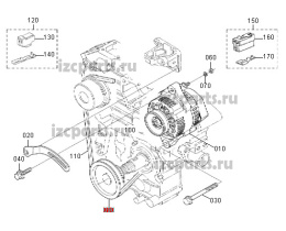 картинка Шкив коленвала Kubota v2203 от магазина IZC