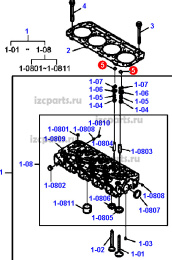 картинка Крышка (пятка) клапана Cummins a2300 от магазина IZC