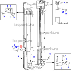 картинка Втулка цилиндра наклона do #02 d25х30х25 от магазина IZC