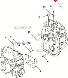 картинка Щуп уровня масла в акпп Komatsu от магазина IZC