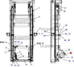 картинка Вкладыш мачты Doosan #02 от магазина IZC