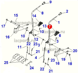 картинка Пыльник рычага гидрораспредилителя Komatsu от магазина IZC