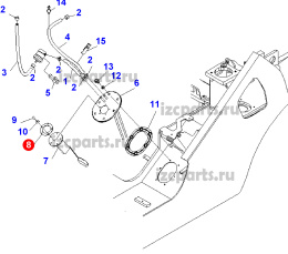 картинка Прокладка датчика уровня топлива #01 от магазина IZC