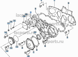 картинка Крышка распределительного механизма Mitsubishi s4q2/25l4c #03 от магазина IZC