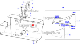 картинка Фильтр гидравлический  №43  Doosan от магазина IZC