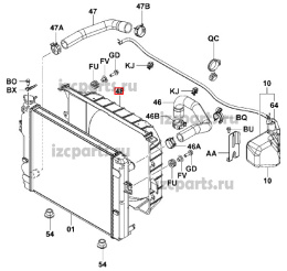 картинка Диффузор радиатора Toyota #1 от магазина IZC