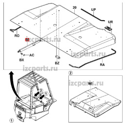 картинка Цилиндр капота Toyota #07 от магазина IZC