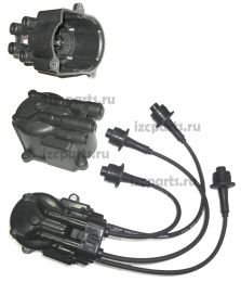 картинка Крышка трамблёра Toyota 4y с проводами от магазина IZC