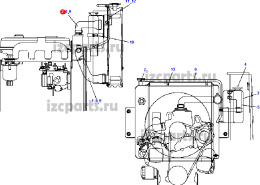 картинка Патрубок радиатора Doosan-2  a2300  верхний от магазина IZC